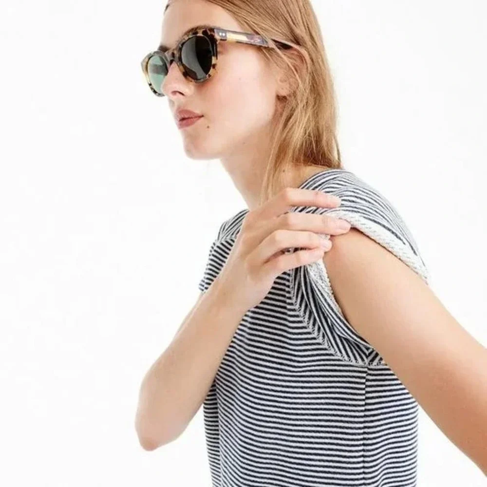 J. Crew Striped Cozy Beach Dress Size Small Casual Comfortable Vacation‎ Resort
